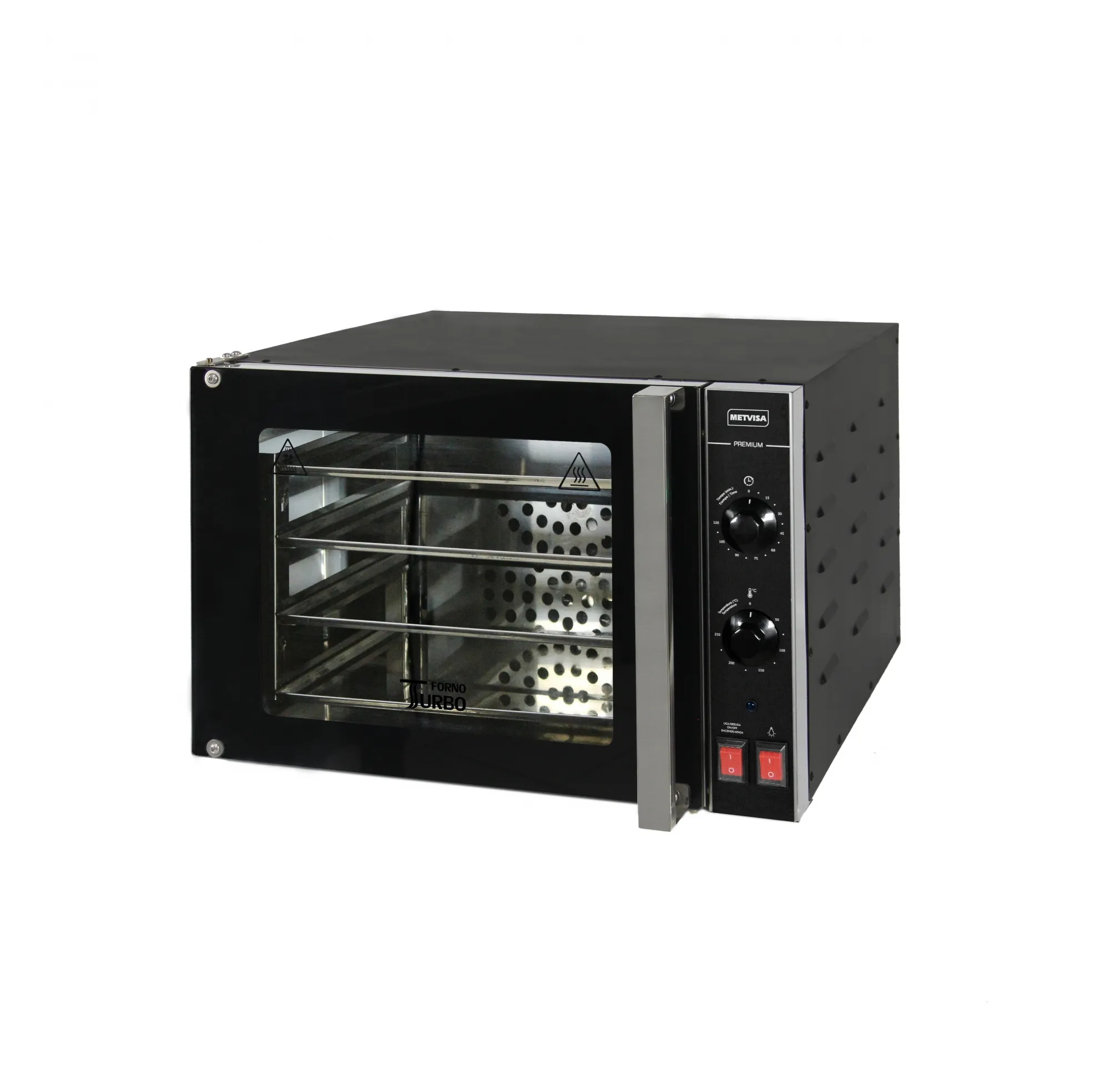 horno turbo electrico black, 4 bandejas